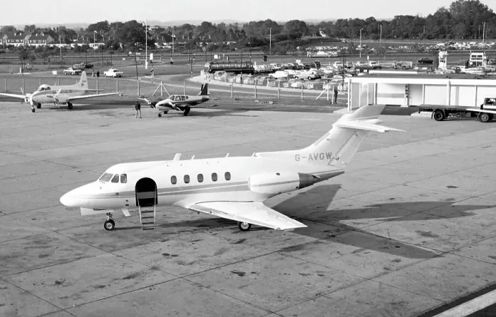 Framed Print : Hawker Siddeley HS.125-3B G-AVGW