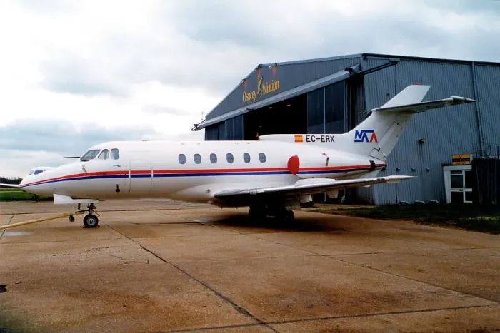 Framed Print : Hawker Siddeley HS.125-600B EC-ERX Framed Print : Hawker Siddeley HS.125-600B EC-ERX