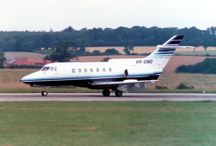 Framed Print : Hawker Siddeley HS.125-700B VR-BMD Framed Print : Hawker Siddeley HS.125-700B VR-BMD