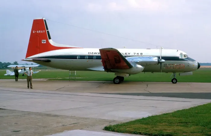 Framed Print : Hawker Siddeley HS.748 G-ARAY