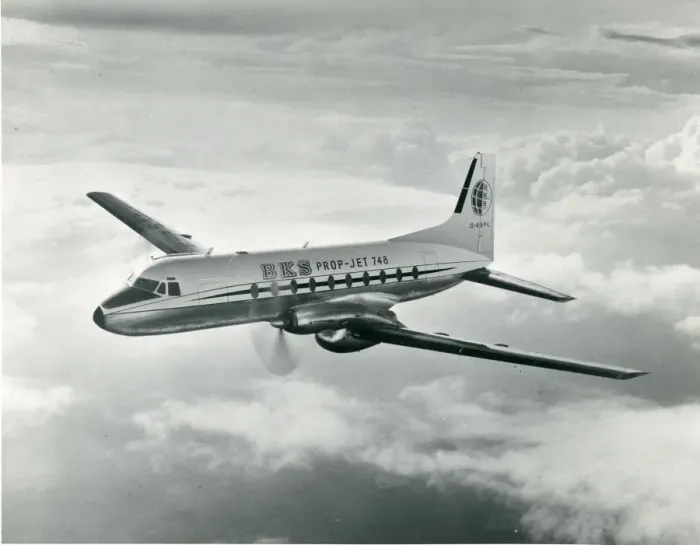 Framed Print : Hawker Siddeley HS748 Series 1, G-ASPL Framed Print : Hawker Siddeley HS748 Series 1, G-ASPL