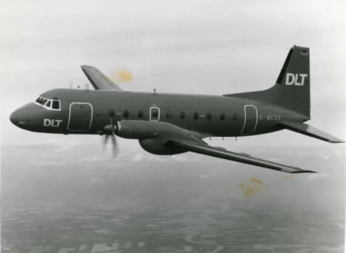 Framed Print : Hawker Siddeley HS748 Series 2A, G-BCDZ, of DLT Framed Print : Hawker Siddeley HS748 Series 2A, G-BCDZ, of DLT