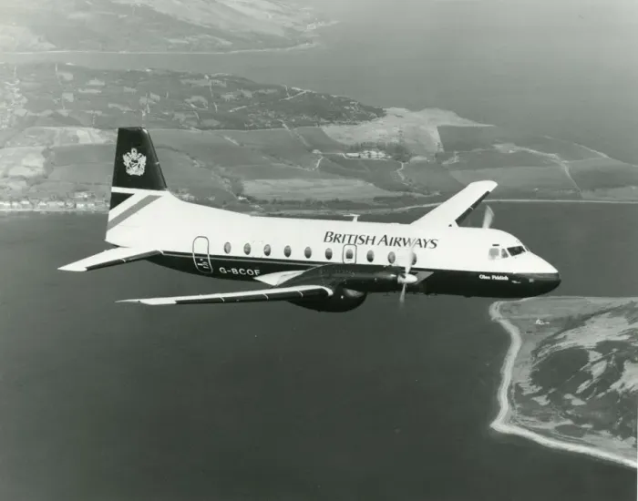 Framed Print : Hawker Siddeley HS748 Series 2A, G-BCOF Framed Print : Hawker Siddeley HS748 Series 2A, G-BCOF