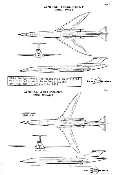 Hawker Siddeley supersonic transport aircraft study