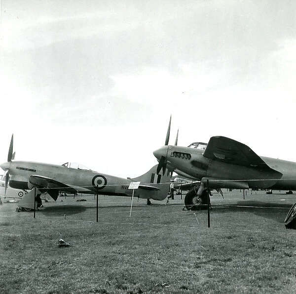 Hawker Tempest, left, and de Havilland Mosquito at the 5?