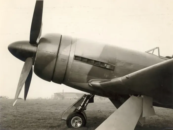 Framed Print : Hawker Tempest V, NV768, fitted with an annular radiator Framed Print : Hawker Tempest V, NV768, fitted with an annular radiator