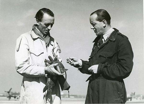 Hawker test pilots Flt Lt Ralph S. Munday and Cpt Hs Broad