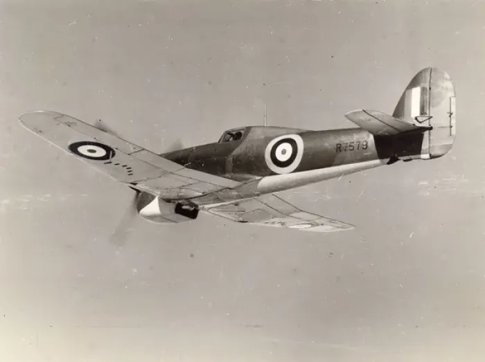 Framed Print : Hawker Typhoon IA, R7579 Framed Print : Hawker Typhoon IA, R7579
