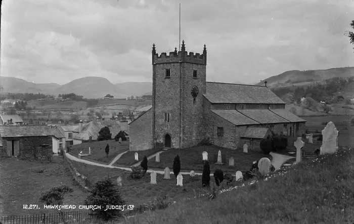 Framed Print : Hawkshead Church Framed Print : Hawkshead Church