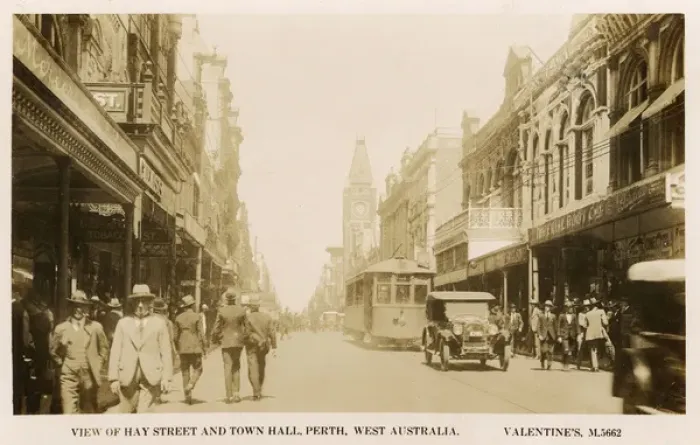 Framed Print : Hay Street and Town Hall, Perth, Western Australia Framed Print : Hay Street and Town Hall, Perth, Western Australia