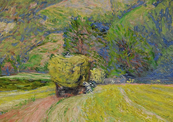 The Hay Wain, 1890, by Jozef Pankiewicz (1866-1940). Detail