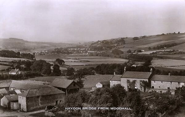 Haydon Bridge, Northumberland viewed from Woodhall