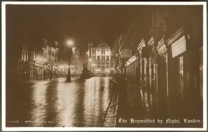 Framed Print : Haymarket / Night C1910 Framed Print : Haymarket / Night C1910