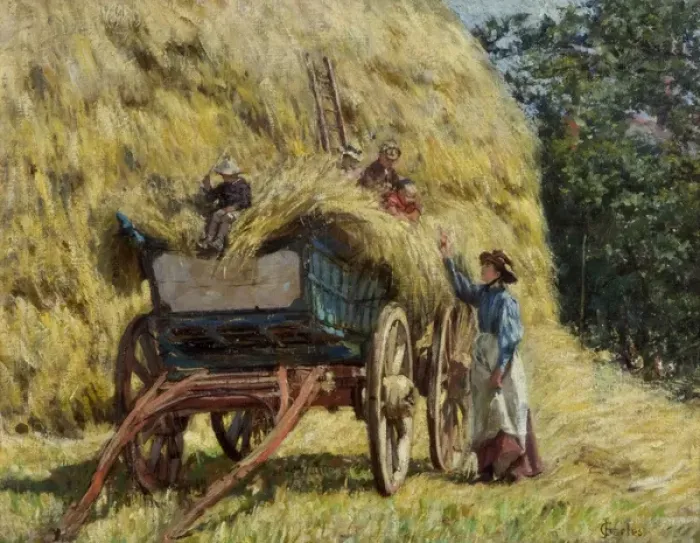 Framed Print : The Haystacks Framed Print : The Haystacks
