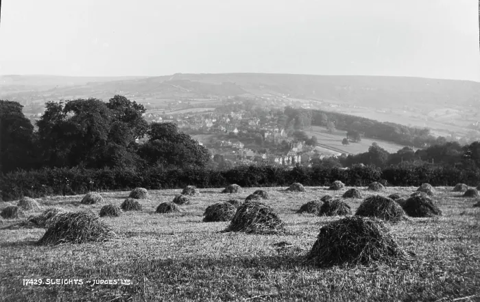 Framed Print : Haystacks in Sleights Framed Print : Haystacks in Sleights
