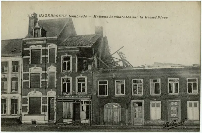 Framed Print : Hazebrouck, France -- Grande Place, WW1 Framed Print : Hazebrouck, France -- Grande Place, WW1