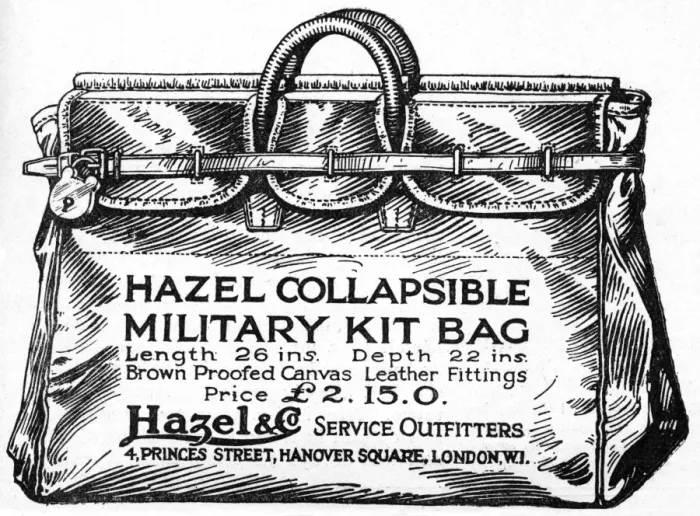 Framed Print : Hazel Collapsible Military Kit Bag, WW1 Framed Print : Hazel Collapsible Military Kit Bag, WW1