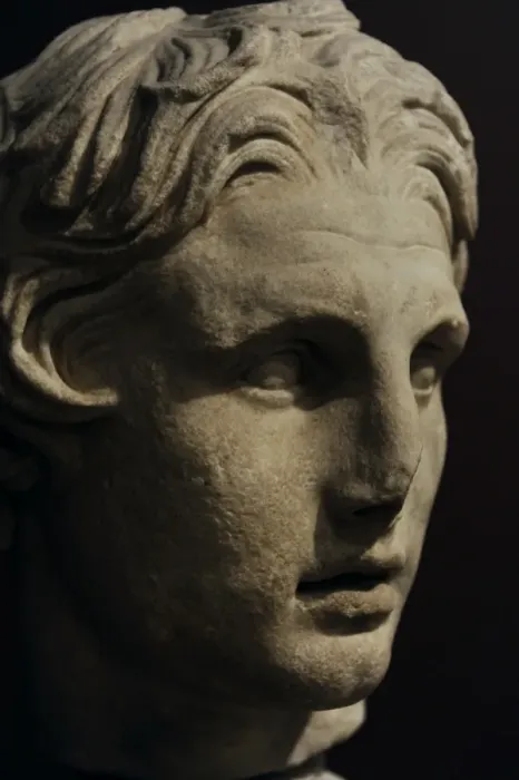 Framed Print : Head of Alexander the Great (356-323 BC). Marble. 2nd centur Framed Print : Head of Alexander the Great (356-323 BC). Marble. 2nd centur