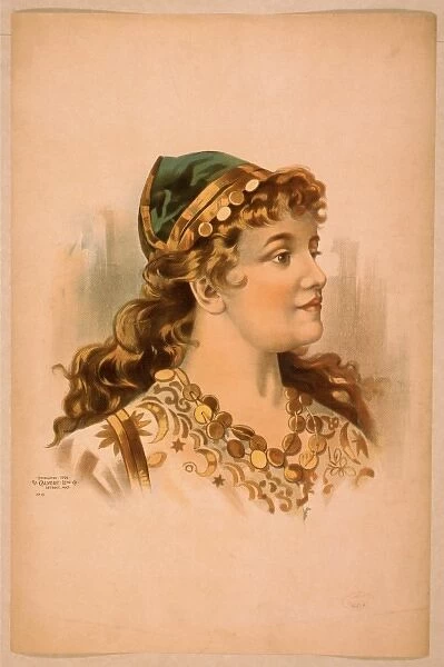 Head-and-shoulders image of blond woman, facing right, weari