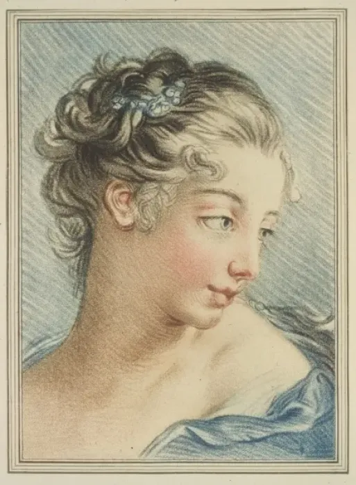 Framed Print : Head-and-shoulders portrait of a young woman Framed Print : Head-and-shoulders portrait of a young woman