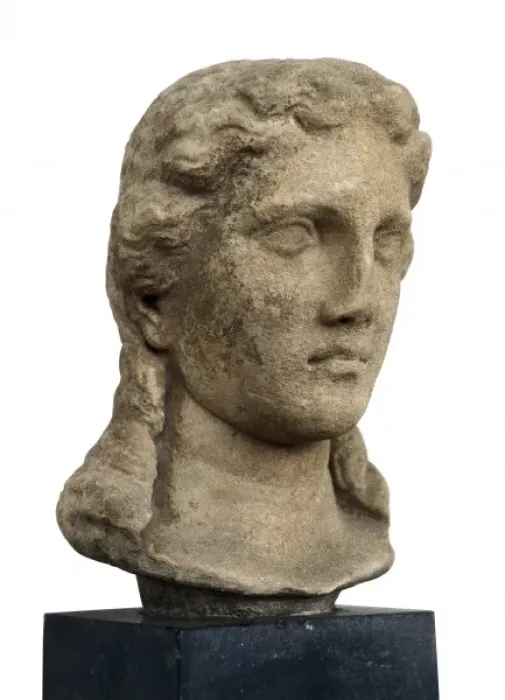 Framed Print : Head of Apollo Kitharodos. 4th c. BC. Classical Framed Print : Head of Apollo Kitharodos. 4th c. BC. Classical