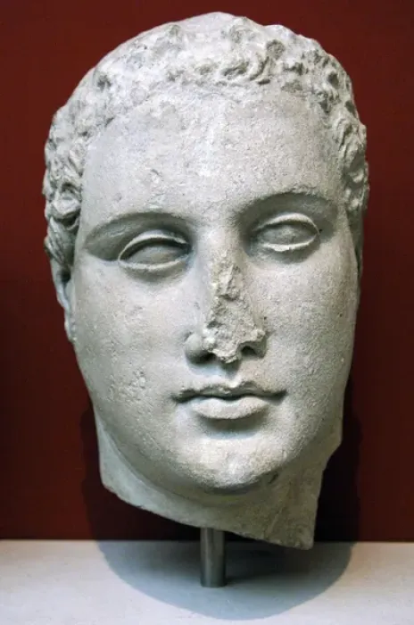 Framed Print : Head of a devout man. 1st century BC. Cypriot art Framed Print : Head of a devout man. 1st century BC. Cypriot art