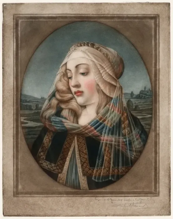 Framed Print : Head of the Madonna Framed Print : Head of the Madonna