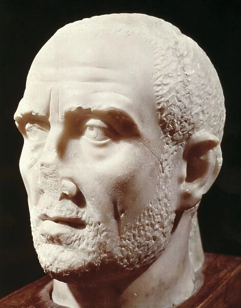 Head of Man. 2nd c. - 3rd c. Roman art. Early Empire