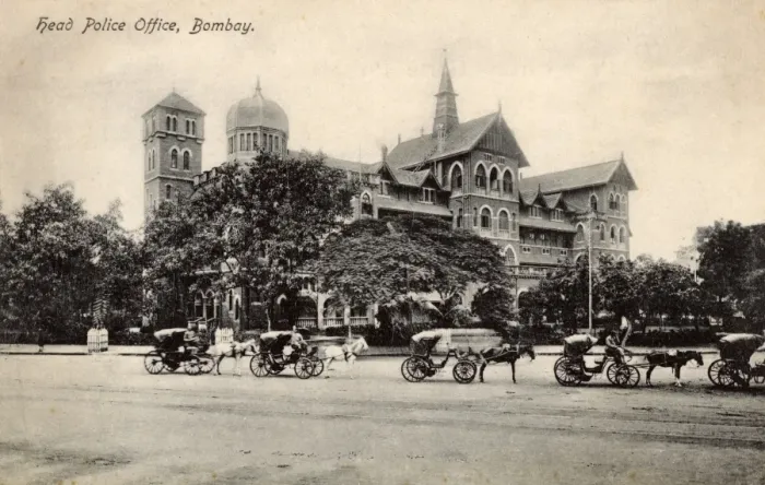 Framed Print : Head Police Office, Bombay, India Framed Print : Head Police Office, Bombay, India