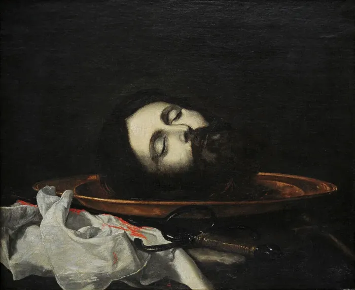 Framed Print : Head of Saint John the Baptist, 1644, by Juseppe de Ribera Framed Print : Head of Saint John the Baptist, 1644, by Juseppe de Ribera