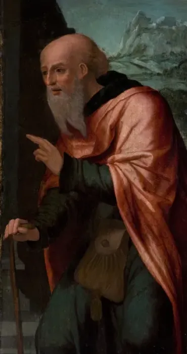 Framed Print : Head of a Saint : possibly a Fragment of a Nativity Framed Print : Head of a Saint : possibly a Fragment of a Nativity