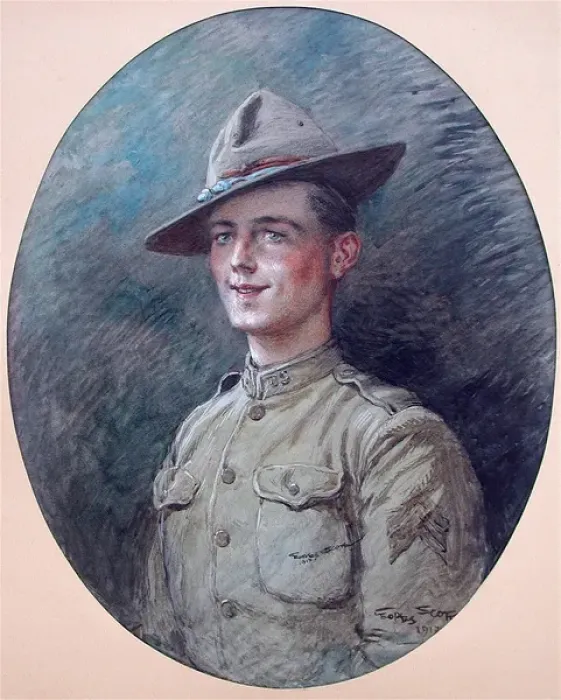 Framed Print : Head and shoulders oval portrait of an American Sergeant Framed Print : Head and shoulders oval portrait of an American Sergeant