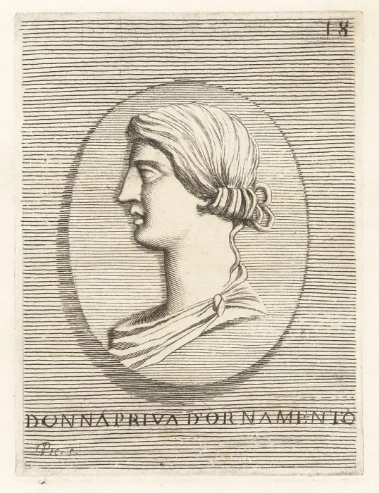 Framed Print : Head of an unadorned Roman noble woman Framed Print : Head of an unadorned Roman noble woman