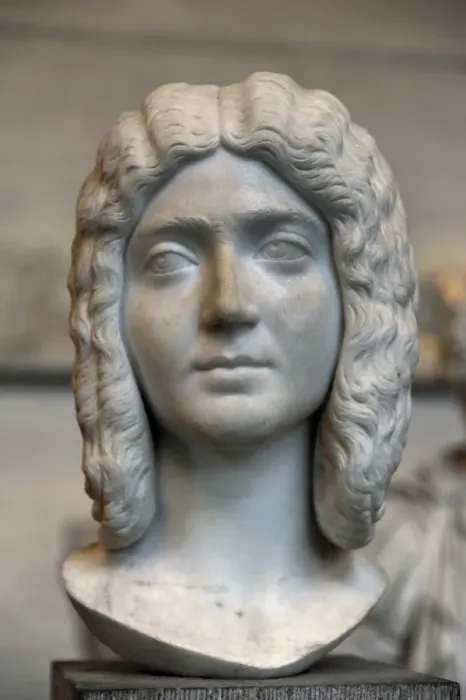 Framed Print : Head of woman. About 200 AD Framed Print : Head of woman. About 200 AD