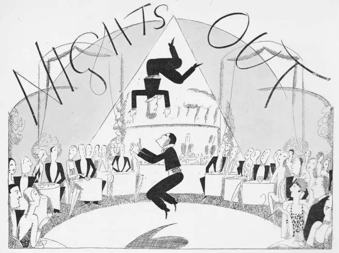 Framed Print : Header sketch by Fish for the Nights Out feature Framed Print : Header sketch by Fish for the Nights Out feature