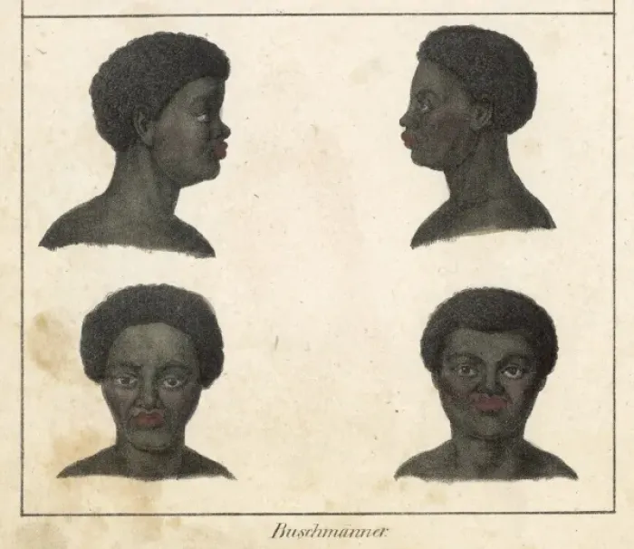 Framed Print : Heads of Bushmen Framed Print : Heads of Bushmen