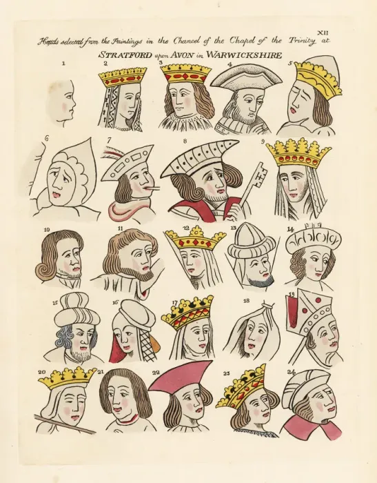 Framed Print : Heads of historical and mythical figures in Framed Print : Heads of historical and mythical figures in