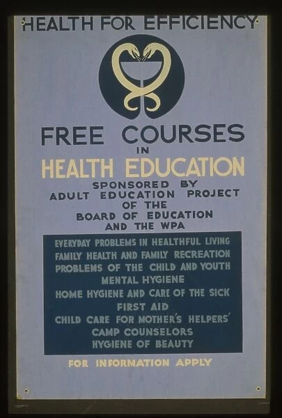 Health for efficiency Free courses in health education spons