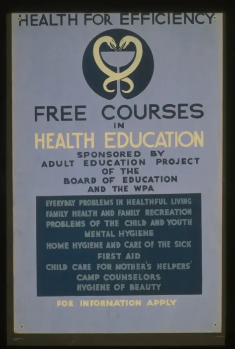 Framed Print : Health for efficiency Free courses in health education spons Framed Print : Health for efficiency Free courses in health education spons