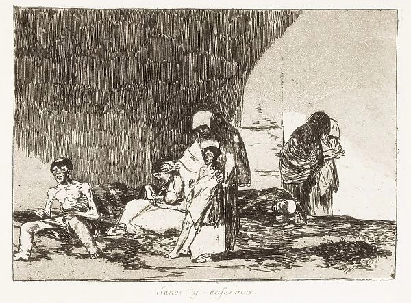 The healthy and the sick. Plate 57 of The Disasters of War