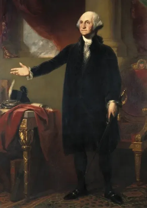 Framed Print : HEALY, George (1813-1894). George Washington Framed Print : HEALY, George (1813-1894). George Washington
