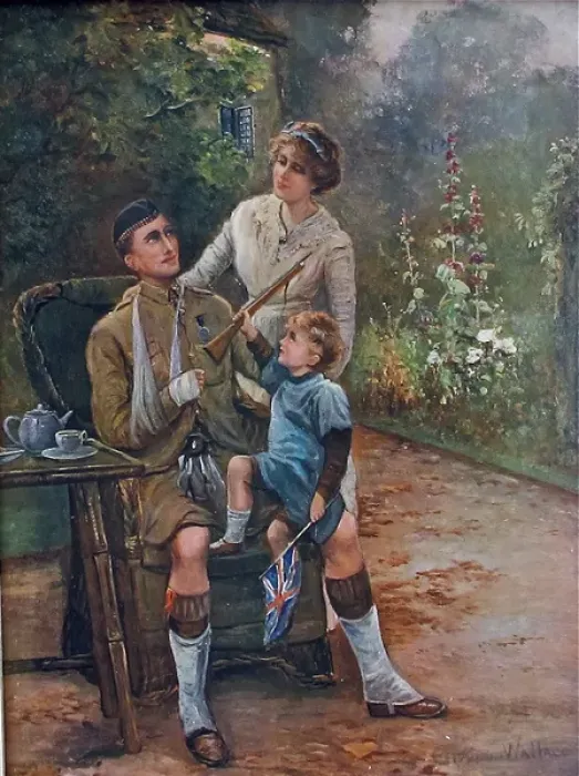 Framed Print : For Hearth and Home - c 1914 Framed Print : For Hearth and Home - c 1914