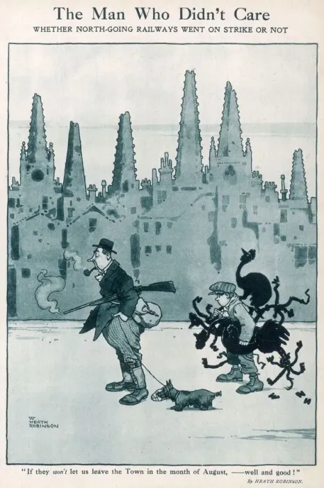 Framed Print : Heath Robinson Cartoon Framed Print : Heath Robinson Cartoon