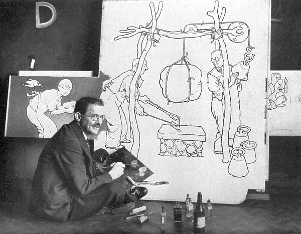 Heath Robinson Drawing for Television