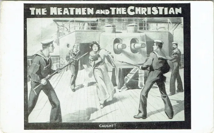 Framed Print : The Heathen and the Christian by Fred Maxwell Framed Print : The Heathen and the Christian by Fred Maxwell
