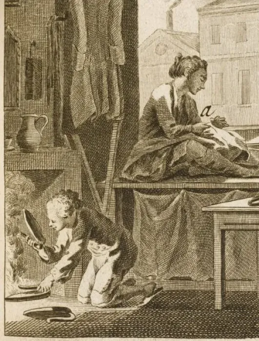 Framed Print : Heating the Iron / C18 Framed Print : Heating the Iron / C18