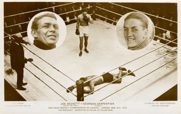 Framed Print : Heavyweight Championship of Europe - Carpentier v Beckett Framed Print : Heavyweight Championship of Europe - Carpentier v Beckett