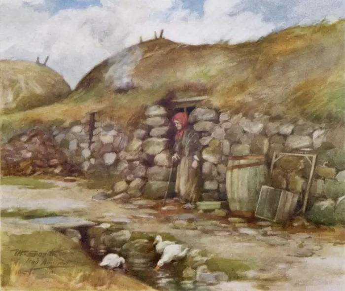 Framed Print : Hebridean Crofters Home Framed Print : Hebridean Crofters Home