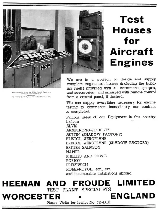 Framed Print : Heenan & Froude Aero Engine Test Houses