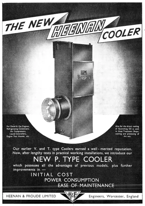 Framed Print : Heenan & Froude V & T Type Industrial Coolers Framed Print : Heenan & Froude V & T Type Industrial Coolers